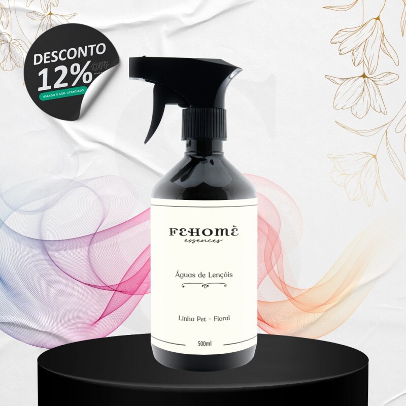 Agua de Lençol Linha Pet - Talco Floral 500ml